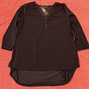 NWT 3XL Women’s voluptuous black top Lily by Firmiana